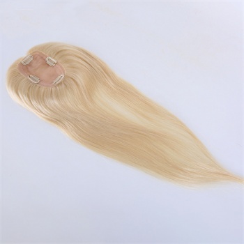 18in 3x5＂Bleach Blonde Brazilian Hair Lace Toppers