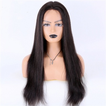 22in Natural Straight Virgin Hair, 5in HD Lace Top Wig