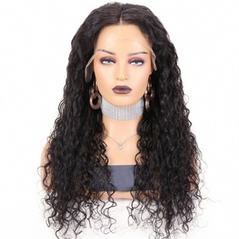 24in Natural Color Water Wave, 13x6 HD Lace Front Wig