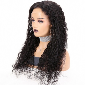 24in Natural Color Water Wave, 13x6 HD Lace Front Wig