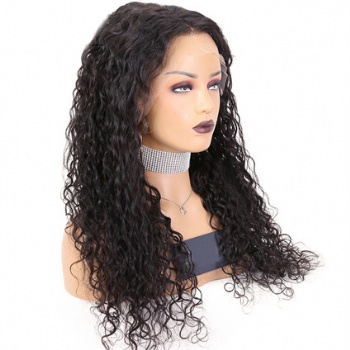 24in Natural Color Water Wave, 13x6 HD Lace Front Wig