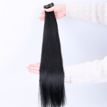 Jet Black Full Ends Invisible Flat Weft Hair Extension