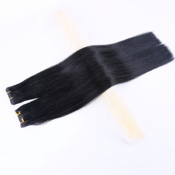 Jet Black Full Ends Invisible Flat Weft Hair Extension