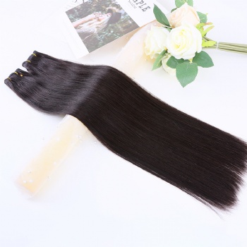 Jet Black Full Ends Invisible Flat Weft Hair Extension