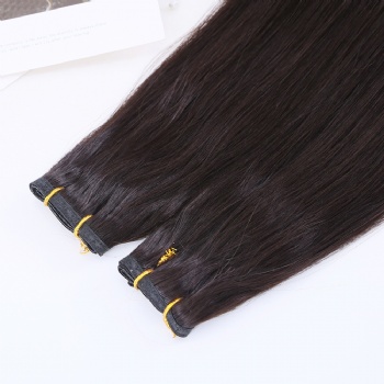 Jet Black Full Ends Invisible Flat Weft Hair Extension