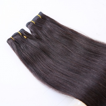 Off Black Double Drawn Flat Weft Hair Extension