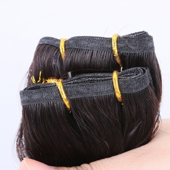 Off Black Double Drawn Flat Weft Hair Extension