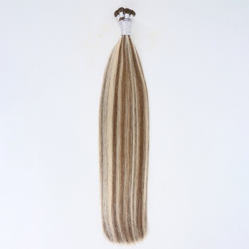 Cuticle Aligned Highlight Brown Blonde Hand Tied Weft