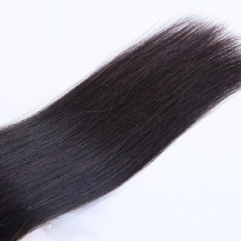 Natural Color Straight Invisible Flat Weft Hair Extension