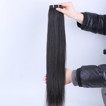 Natural Color Straight Invisible Flat Weft Hair Extension