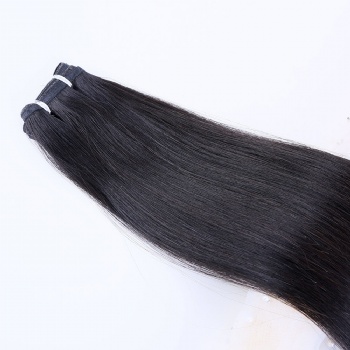 Natural Color Straight Invisible Flat Weft Hair Extension