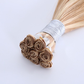 Piano Ash Brown Bleach Blonde Hand Tied Weft