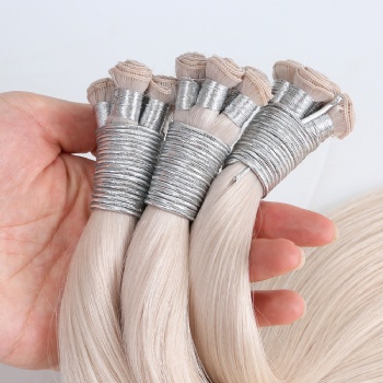 Top Quality Full End White Hand Tied Weft