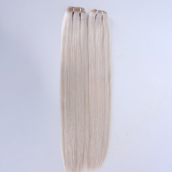 Unprocessed Slavic Virgin Hair White Machine Made Weft