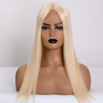 7X8＂Brazilian Hair Bleach Blonde Lace Front Toppers