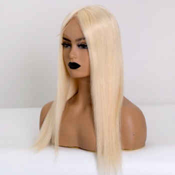 7X8＂Brazilian Hair Bleach Blonde Lace Front Toppers