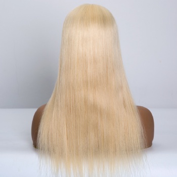 7X8＂Brazilian Hair Bleach Blonde Lace Front Toppers