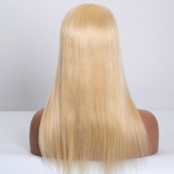 ８X8＂Brazilian Hair Bleach Blonde Silk Wefted Toppers