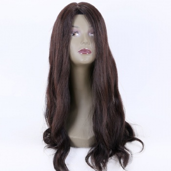 9X9＂Indian Remy Hair Natural Black Silk Wefted Toppers