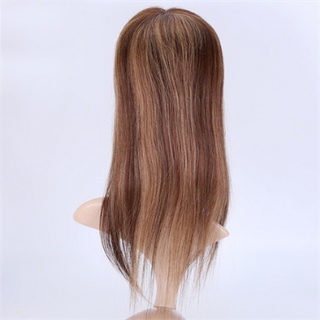 Brazilian Hair Highlight Brown 5X6.5＂Mono Toppers