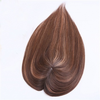 Brazilian Hair Highlight Brown 5X6.5＂Mono Toppers