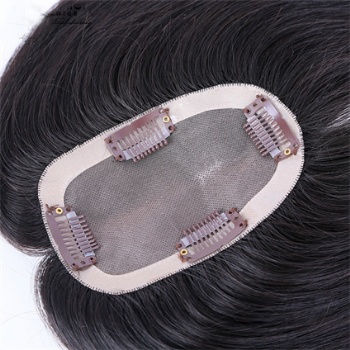 Virgin Remy Hair Natural Black 3X5＂Mono Toppers