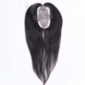 Virgin Remy Hair Natural Black 3X5＂Mono Toppers