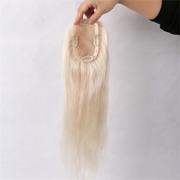 Stock Brazilian Hair White 5X6.5＂Mono Toppers