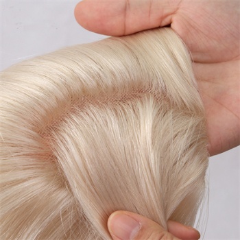 Stock Brazilian Hair White 5X6.5＂Mono Toppers