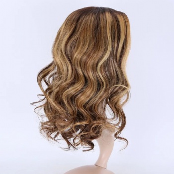 14in Highlighted Medium Brown Blonde, 13x6 HD Lace Front Wig