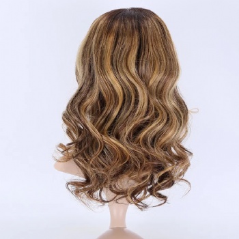 14in Highlighted Medium Brown Blonde, 13x6 HD Lace Front Wig