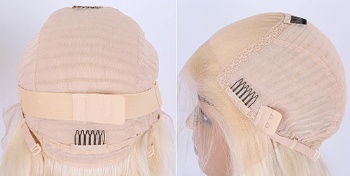 20in Platinum Blonde Straight, 13x6 Swiss Lace Front Wig