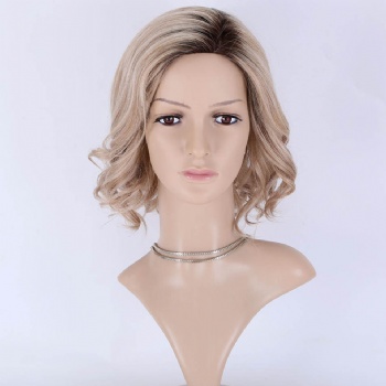 10in Dark Rooted Blonde, 5x5 Monofilament Top Wig