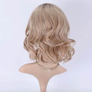 10in Dark Rooted Blonde, 5x5 Monofilament Top Wig