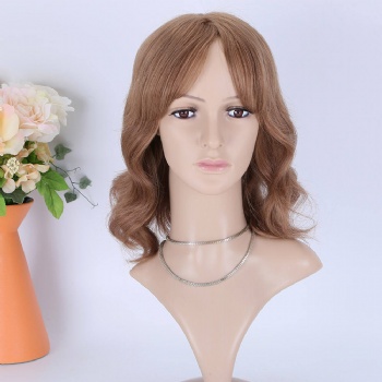 [Stock Unit] 12in Mulberry Brown, 4x5 Monofilament Top Wig