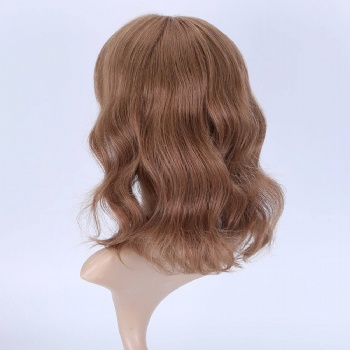 [Stock Unit] 12in Mulberry Brown, 4x5 Monofilament Top Wig