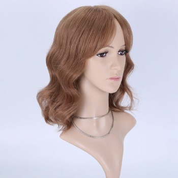 [Stock Unit] 12in Mulberry Brown, 4x5 Monofilament Top Wig