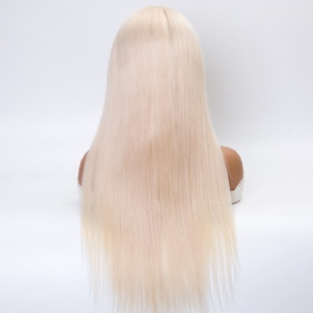 22in White Virgin Hair, 5x5 Silk Base HD Full Lace Wig