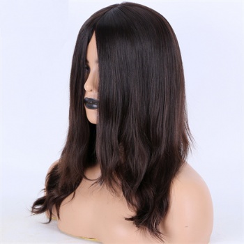 14in Indian Virgin Hair Full End, 4x4 Silk Base Jewish Wigs