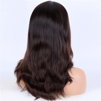 14in Indian Virgin Hair Full End, 4x4 Silk Base Jewish Wigs