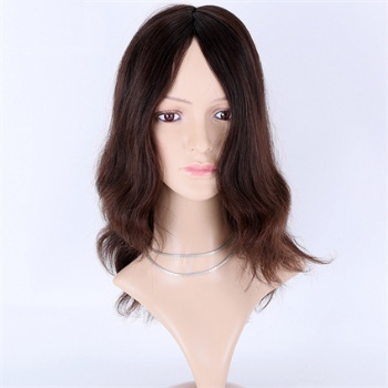 12in Unprocessed Indian Hair Double Drawn, 4x4 Silk Base Jewish Wigs