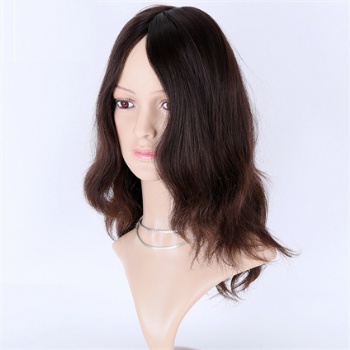 12in Unprocessed Indian Hair Double Drawn, 4x4 Silk Base Jewish Wigs