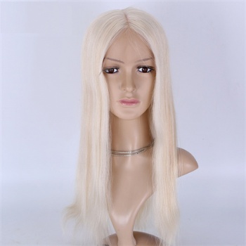 18in White Best European Virgin Hair, 5x5 Silk Base Medical Wigs