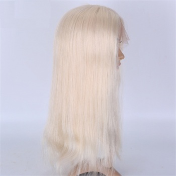 18in White Best European Virgin Hair, 5x5 Silk Base Medical Wigs