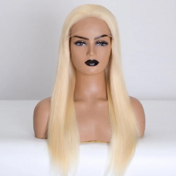 18in Natural Color Straight Virgin Hair, 5x5 Silk Base Medical Wigs