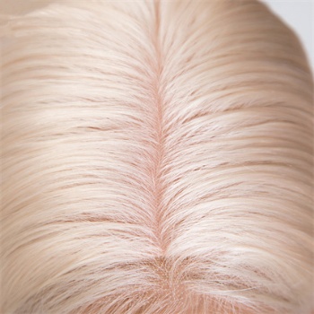 18in Platinum Blonde Slavic Virgin Hair, 5x5 Silk Base Medical Wigs