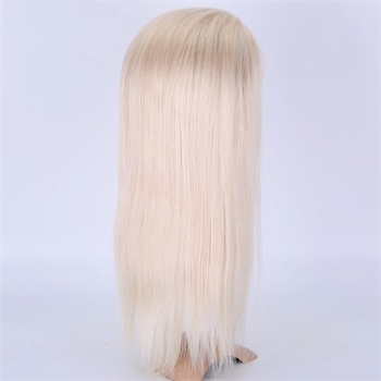 14in White Best European Virgin Hair, 5x5 Silk Base Medical Wigs