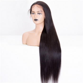 30in Natural Color Remy Hair, 13x6 HD Lace Front Wig