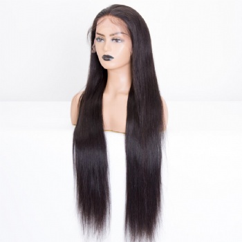 30in Natural Color Remy Hair, 13x6 HD Lace Front Wig