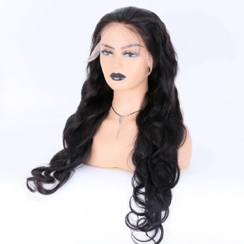 28in Body Wave Natural Color Remy Hair, 13x6 HD Lace Front Wig